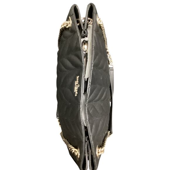 NWOT Kate Spade Purse “Meena Briar Lane”Quilted Leather Chain Handles Black - Picture 6 of 11